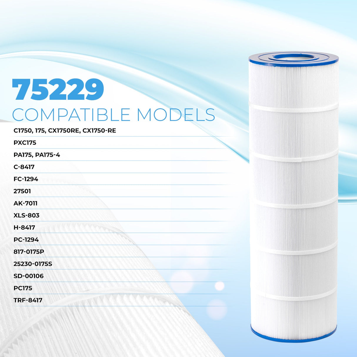XtremepowerUS Pool Filter Replacement Cartridge 4x175 sq.ft 28-3/16" x 8-15/16"