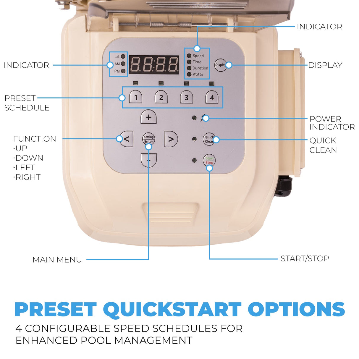 3 HP Swimming Pool Pump Variable Speed Inground Pool
