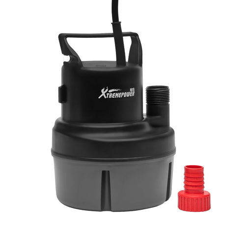 XtremepowerUS 1/6HP Submersible Utility Pump Sub Pump 1100GPH 17ft Lift Height