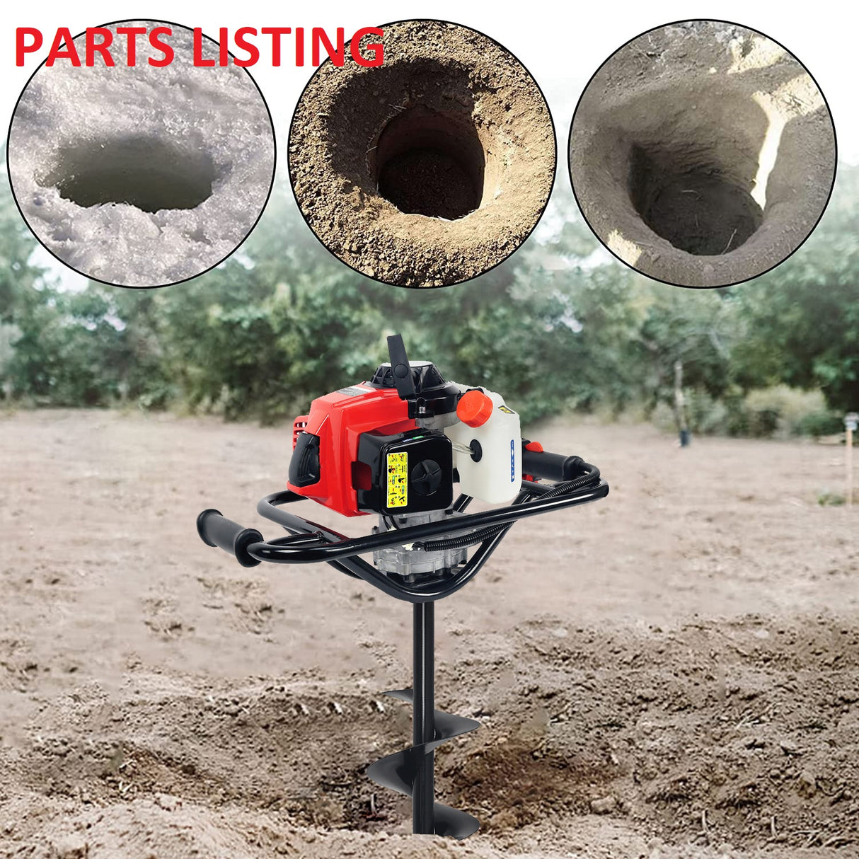 81095 DIGGER POST HOLE 1 MAN 63CC XPUSA BRAND PARTS LISTING