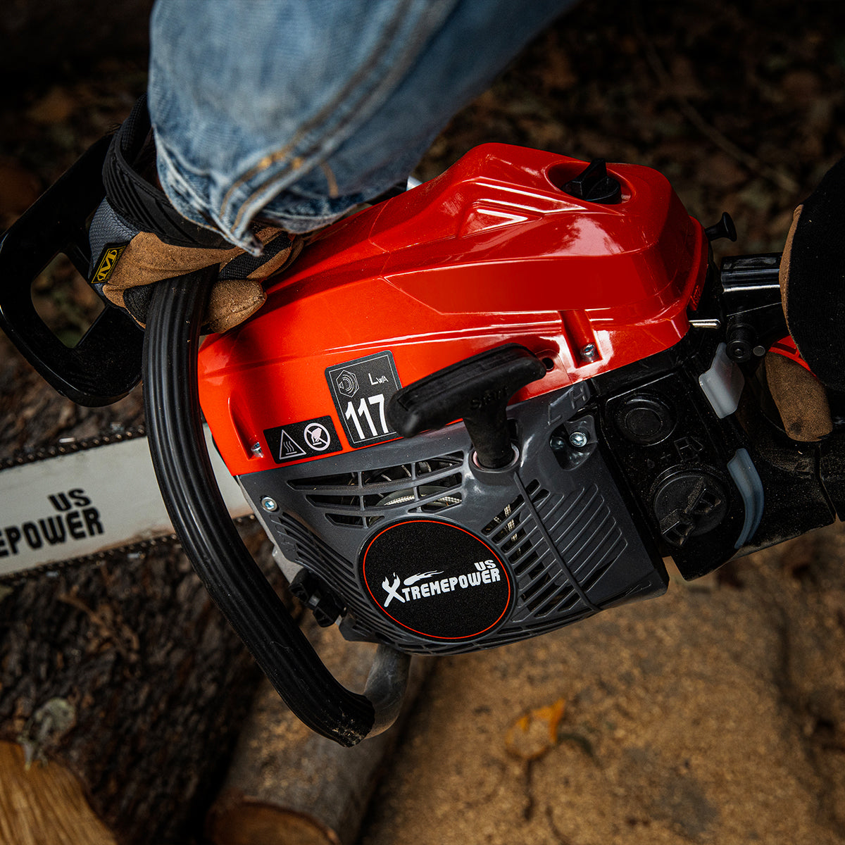 XtremepowerUS 22" Chainsaw 57cc Gas Engine Wood Log Cutting Aluminum