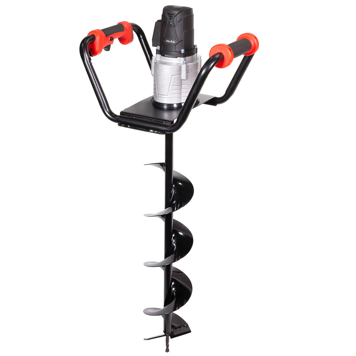 XtremepowerUS 1500W Electric Post Hole Digger Auger Digging With 6" Auger Bit Digger Tool and Garden Tiller for Soil for Fence or Post Installation