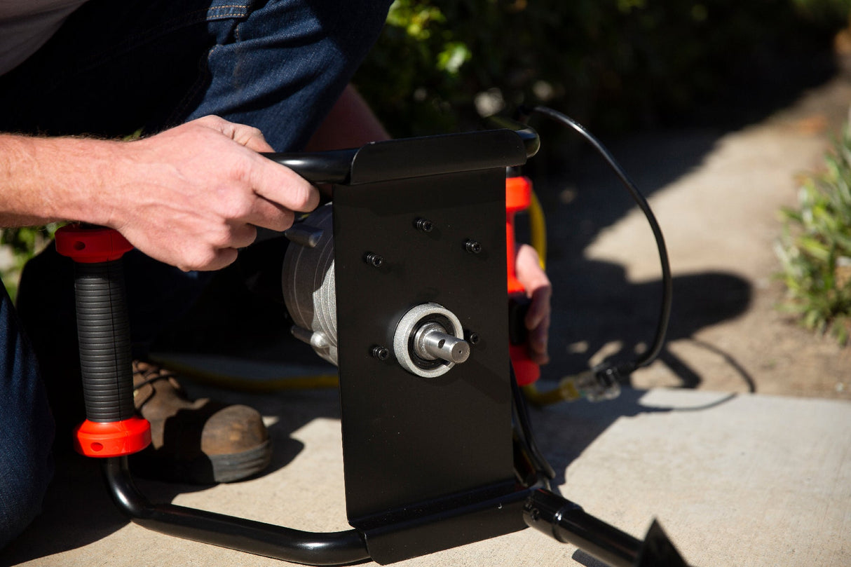 XtremepowerUS 1500W Electric Post Hole Digger Auger Digging With 6" Auger Bit Digger Tool and Garden Tiller for Soil for Fence or Post Installation