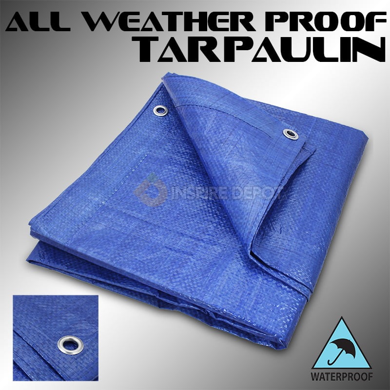 Stark USA all Weather proof Tarp Tarpaulin Blue Cars Boats Swimming Pool Cover