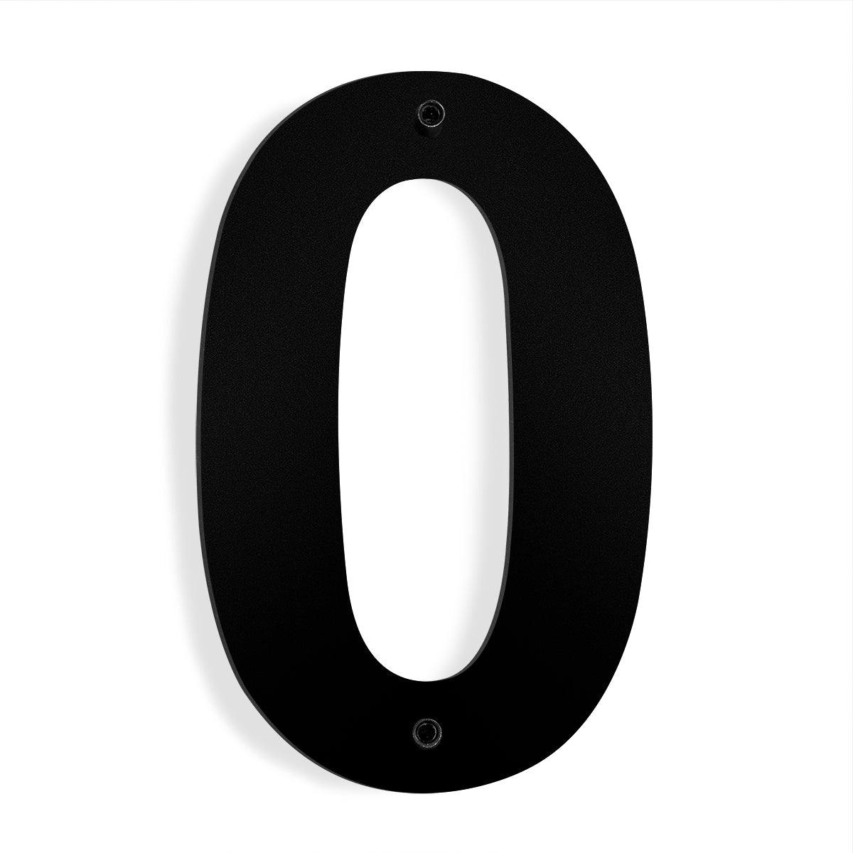 Barton 6" House apt hotel Letter Number Black Stainless Steel Satin 0 to 9 ABCD