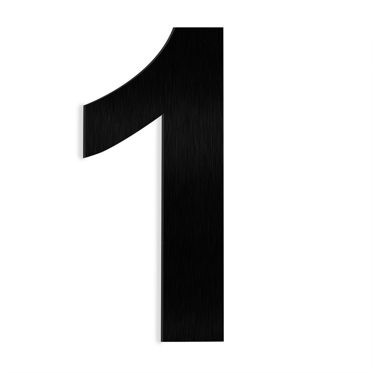 Barton 6" House apt hotel Letter Number Black Stainless Steel Satin 0 to 9 ABCD