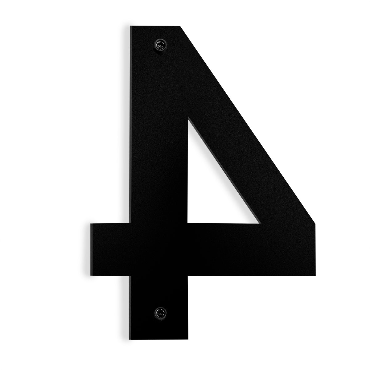 Barton 6" House apt hotel Letter Number Black Stainless Steel Satin 0 to 9 ABCD