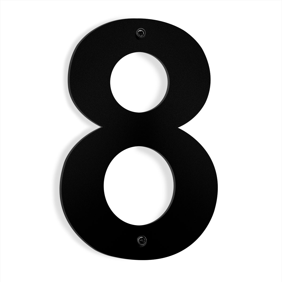 Barton 6" House apt hotel Letter Number Black Stainless Steel Satin 0 to 9 ABCD