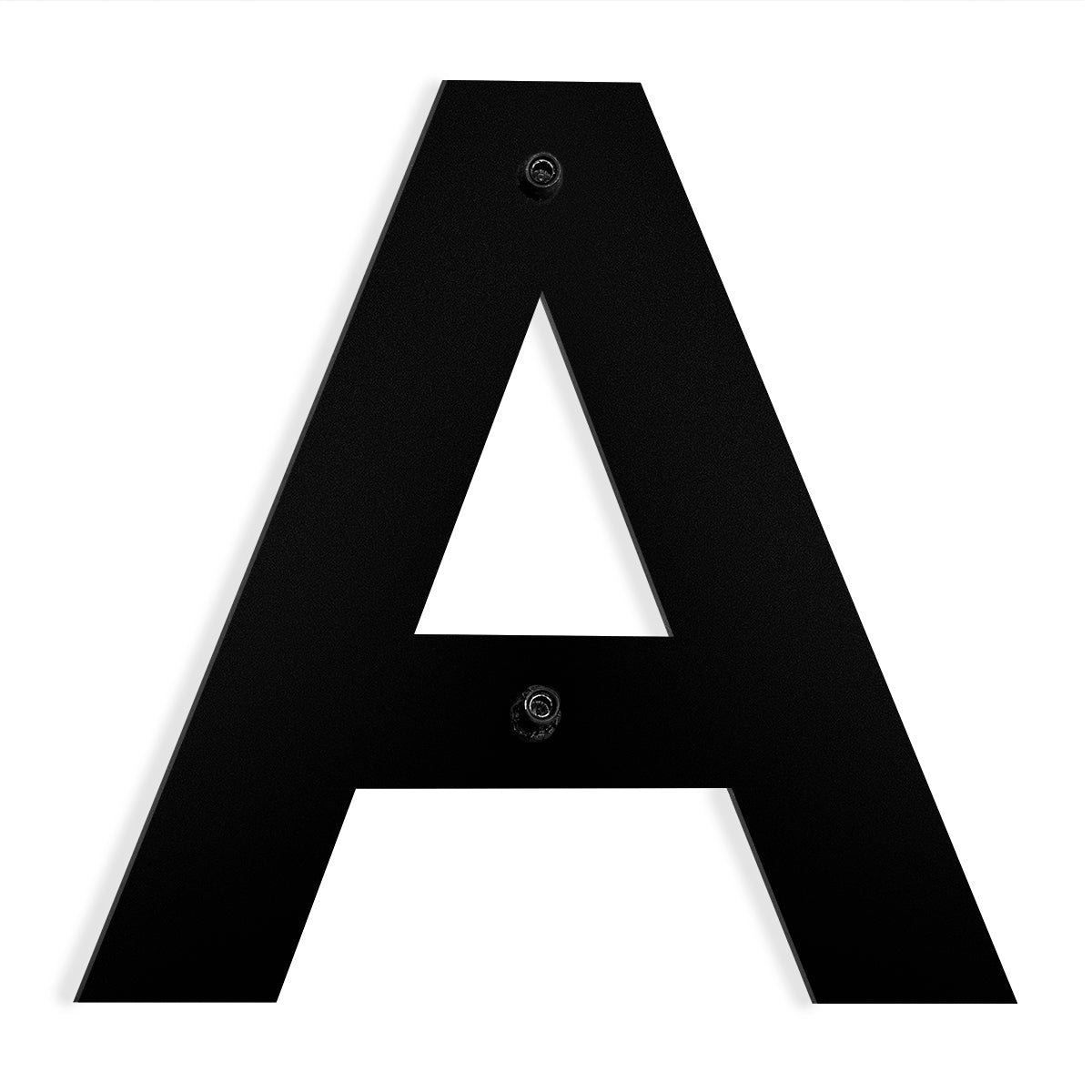 Barton 6" House apt hotel Letter Number Black Stainless Steel Satin 0 to 9 ABCD