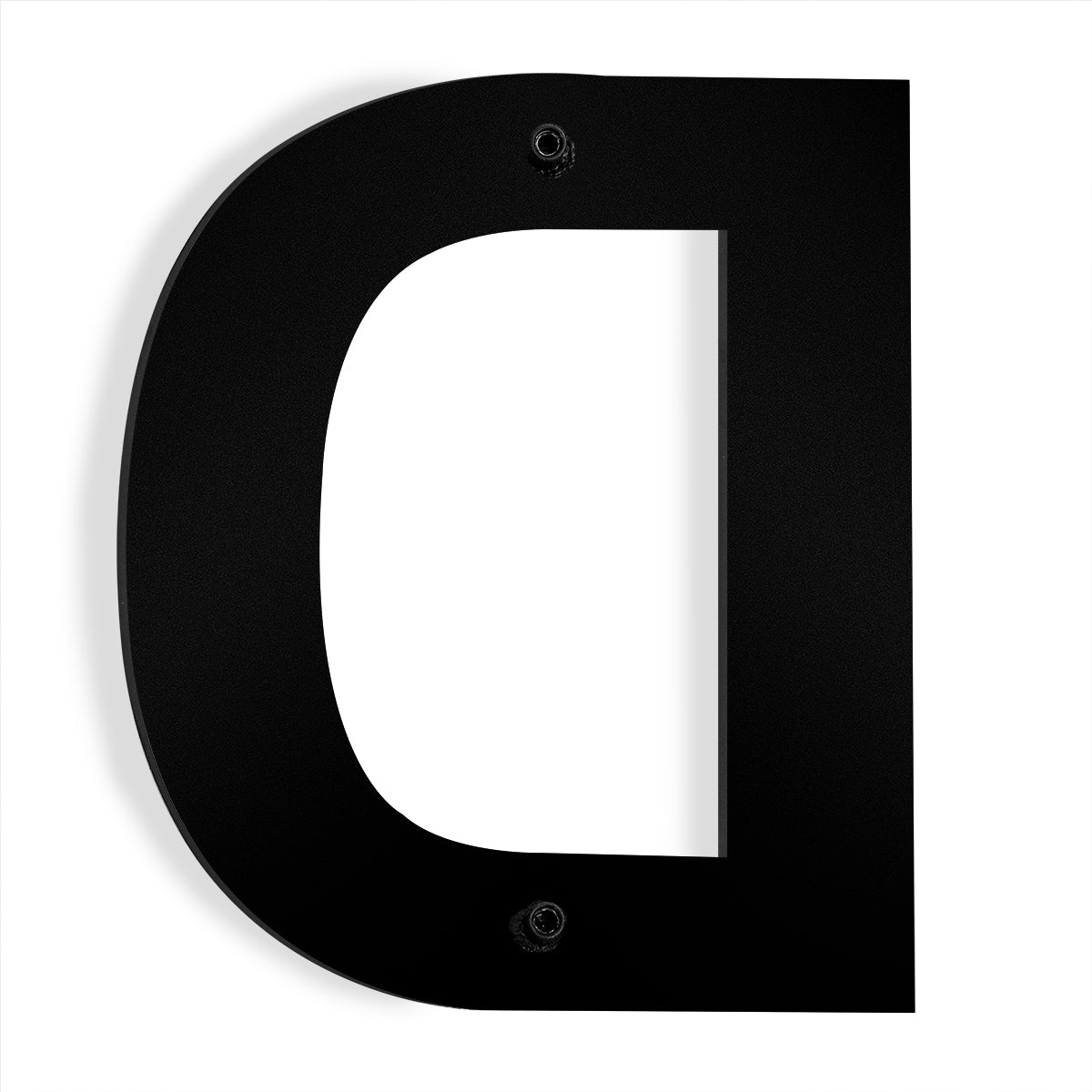 Barton 6" House apt hotel Letter Number Black Stainless Steel Satin 0 to 9 ABCD