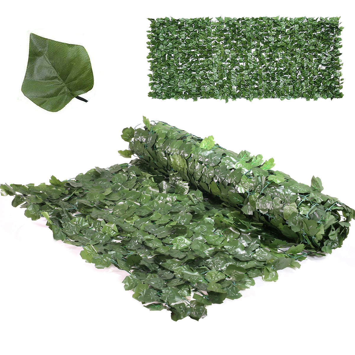 Barton Artificial Faux Ivy Leaf Decorative Privacy Fence Panel Screen Hedge