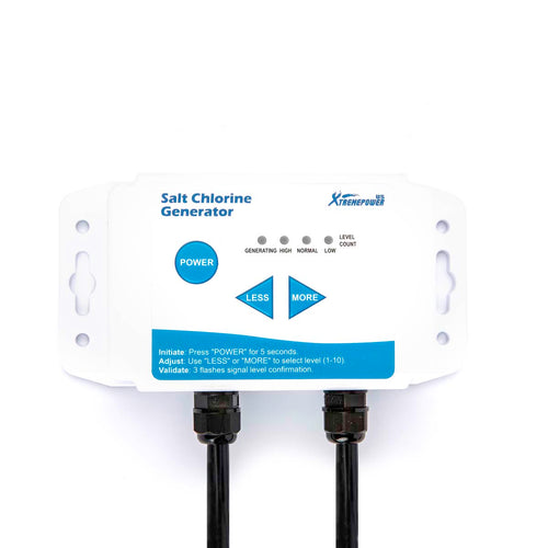 Salt Water Chlorine Generator with Control Box for Hot Tubs, Spas Up to 3,000 Gallons