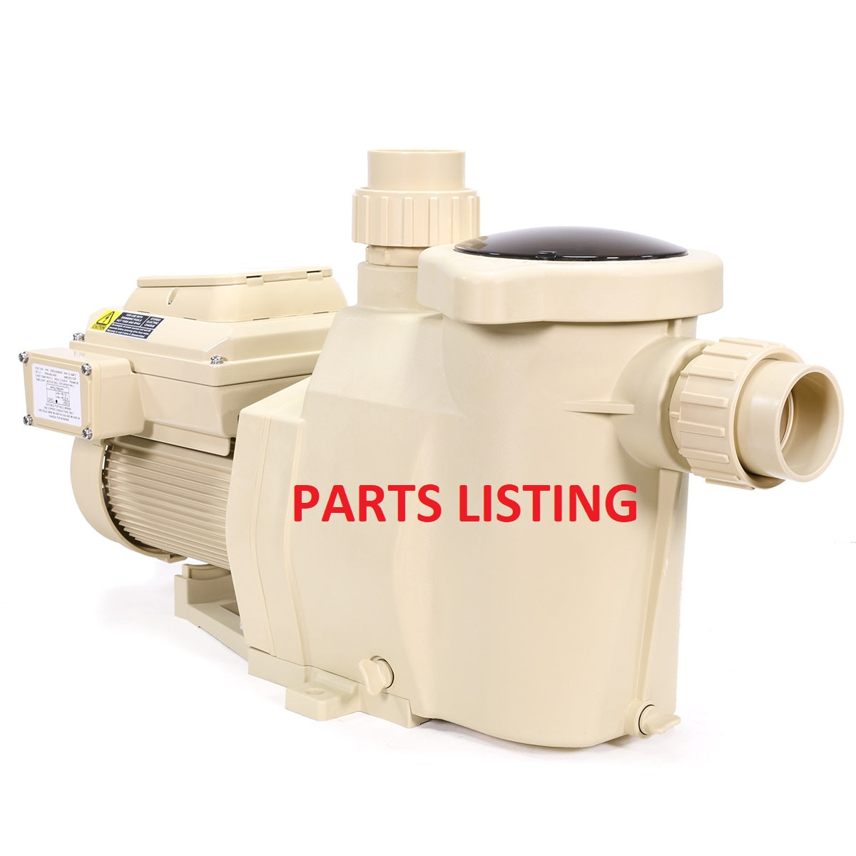 90166(1.5)/90167(2)/90168(3) Pool Pump PARTS LISTING