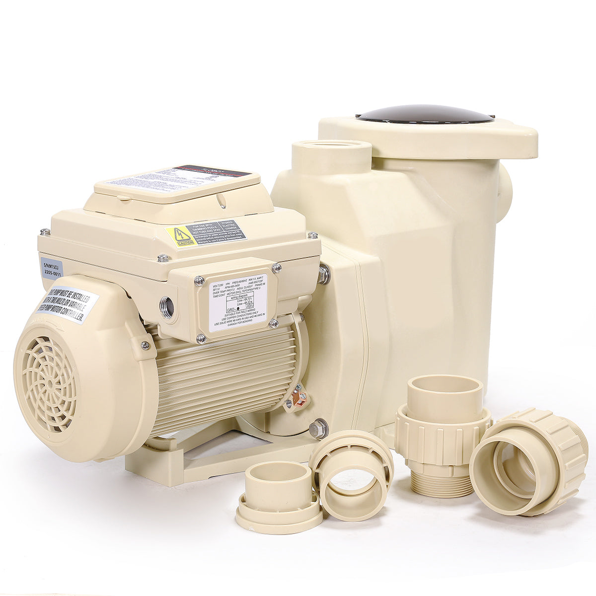 XtremepowerUS 2HP High Flo Pool Pump Variable Speed InGround Spa Pool Motor 230V