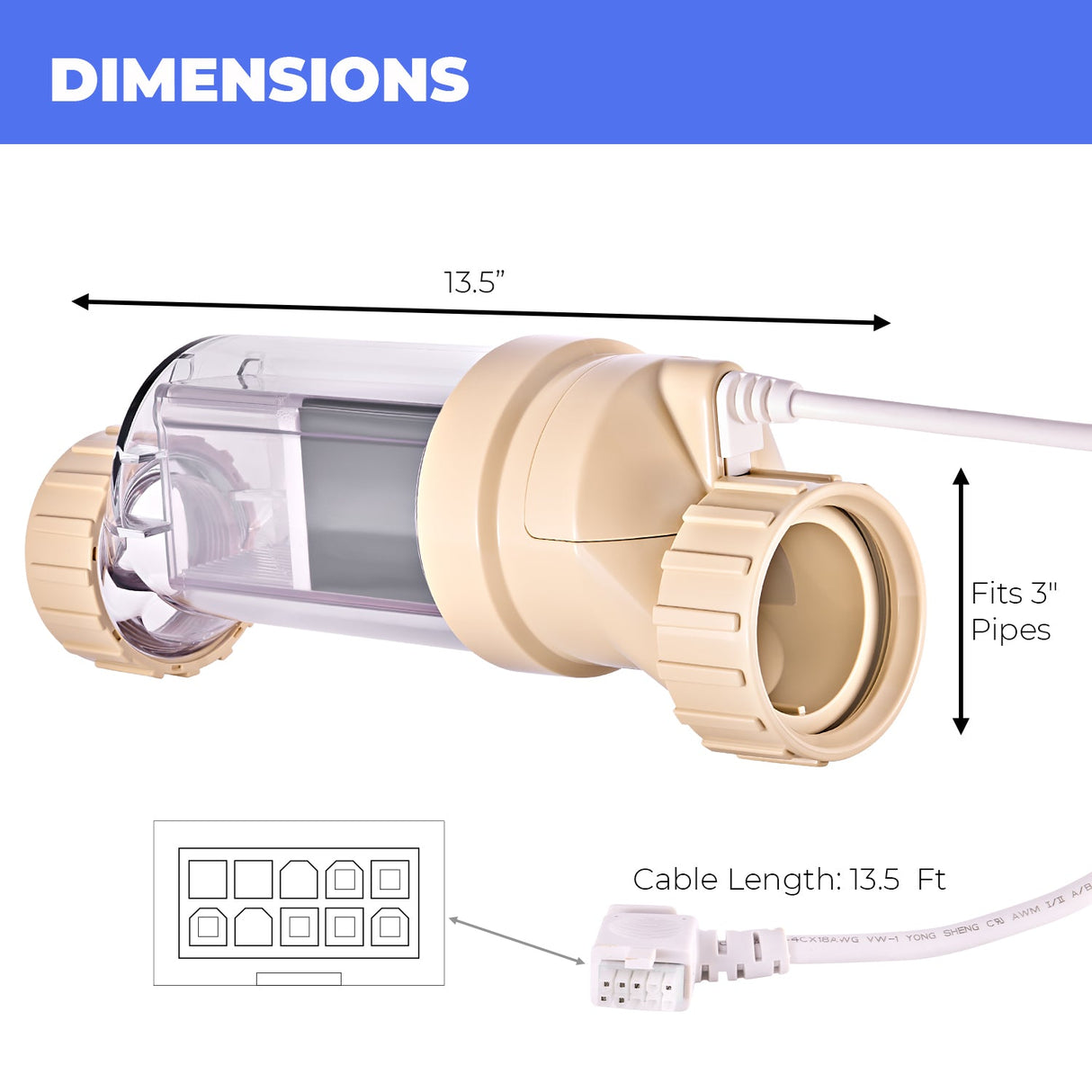 Universal Replacement Salt Chlorination Cell Plate Swimming Pool