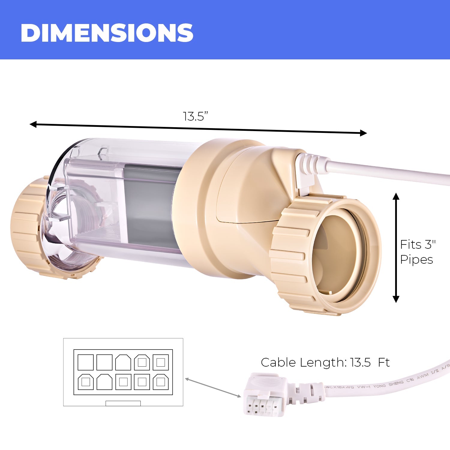 Universal Replacement Salt Chlorination Cell Plate Swimming Pool