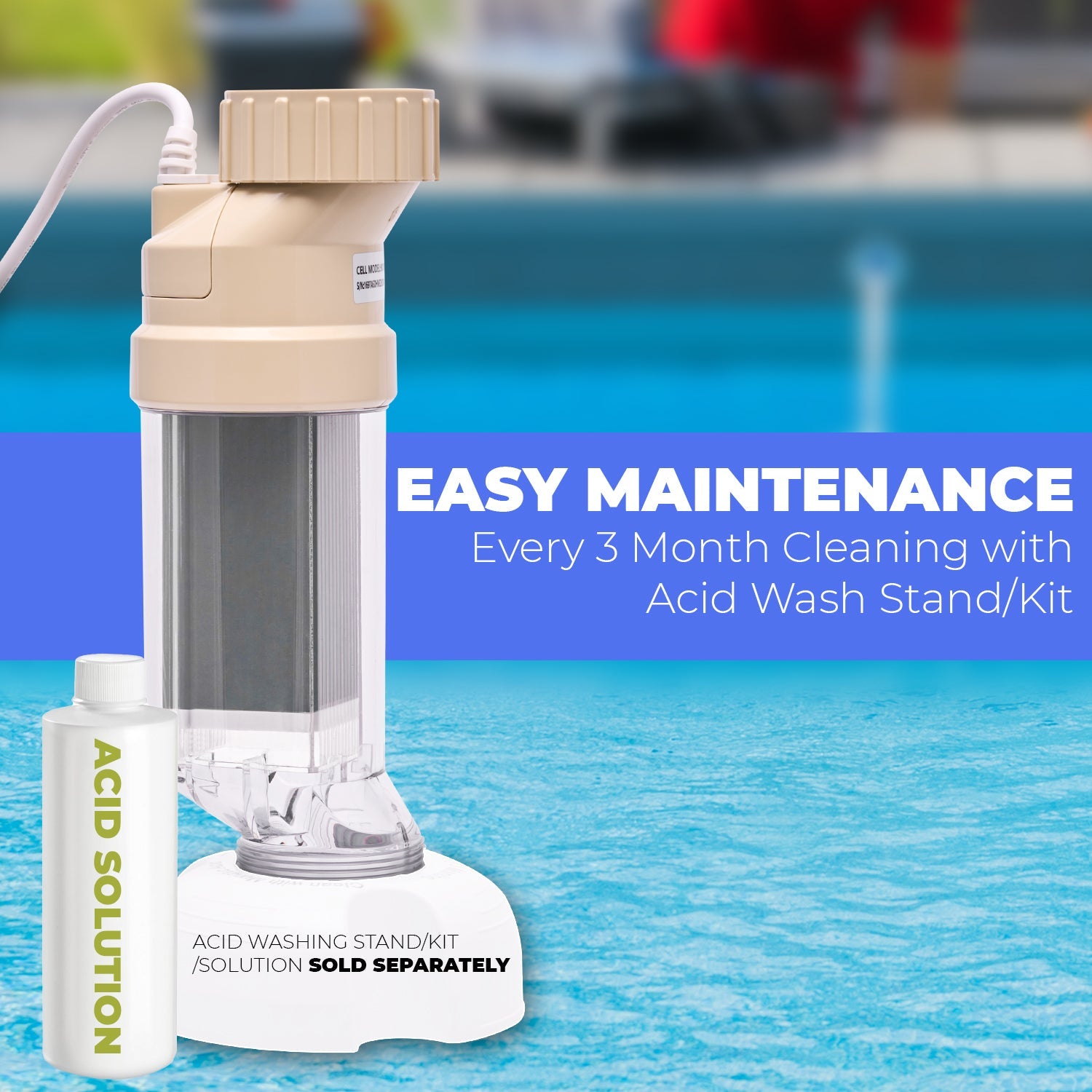 Universal Replacement Salt Chlorination 15 Cell Plate up to 40,000 Swimming Pool