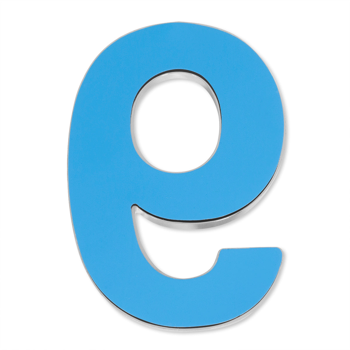 Barton House Number (9) 4" Inch Chrome ABS Plastic Outdoor Apartment Mailbox