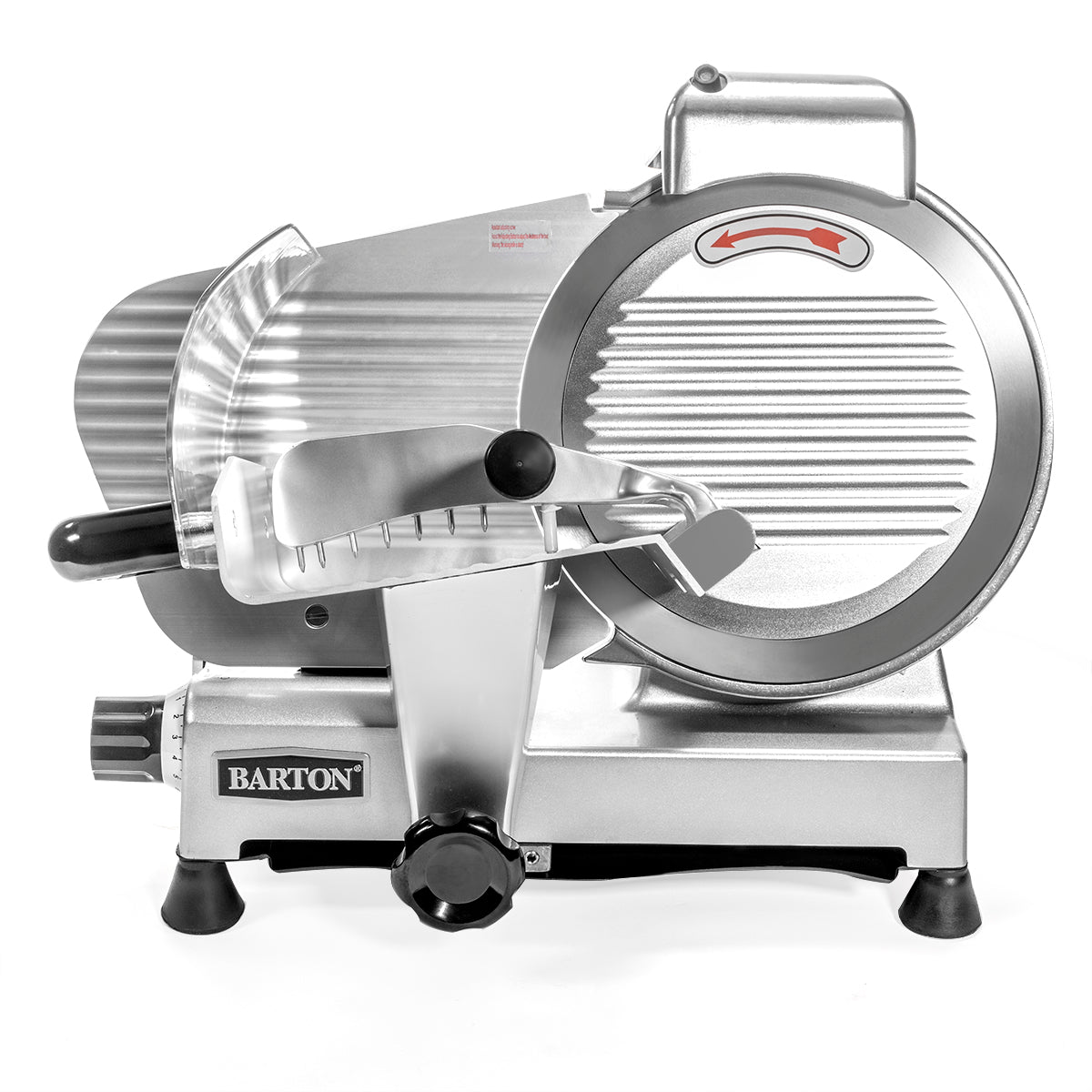 Barton Commercial Electric Meat Slicer w/ 10" Blade Semi-Auto Stainless Steel