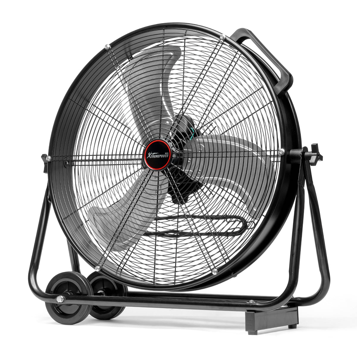 XtremepowerUS 24" Commercial Rolling Drum Warehouse Floor Fan Shop 3 Adjustable