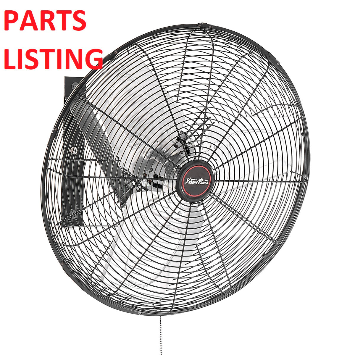 92027 FAN 20" WALL 3-SPEED - XTREMEPOWERUS PARTS LISTING