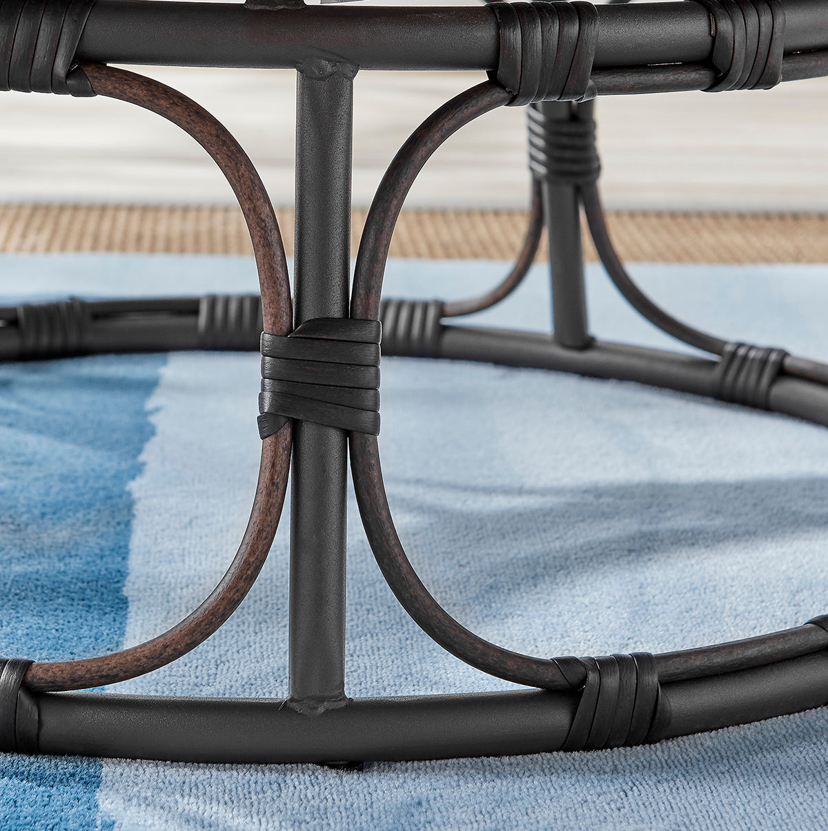 Moon Papasan Chair with Tufted Pillow Cushion Steel Stand Indoor/Outdoor Cream