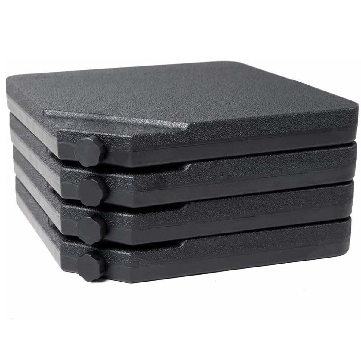 Barton 4 Pieces Patio Umbrella Base 35lbs Capacity Fillable Plastic Pole Holder