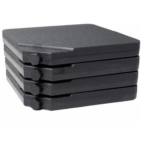 Barton 4 Pieces Patio Umbrella Base 35lbs Capacity Fillable Plastic Pole Holder