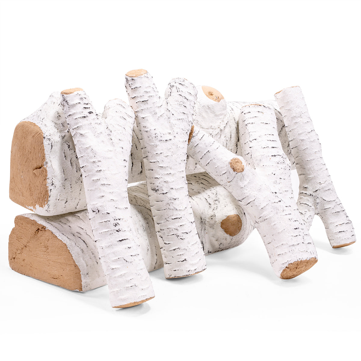 Barton Realistic Flame Large Ceramic Wood Realistic Flame Firepit Log Kit