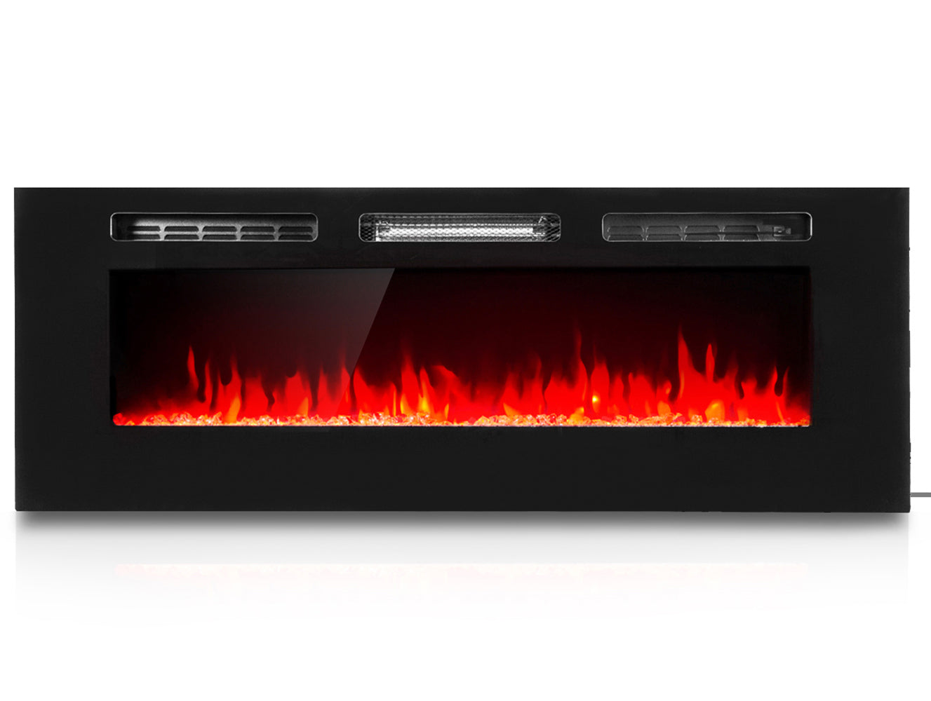 Electric Fireplace Recessed Insert / Wall Mount Standing Heat Remote Control