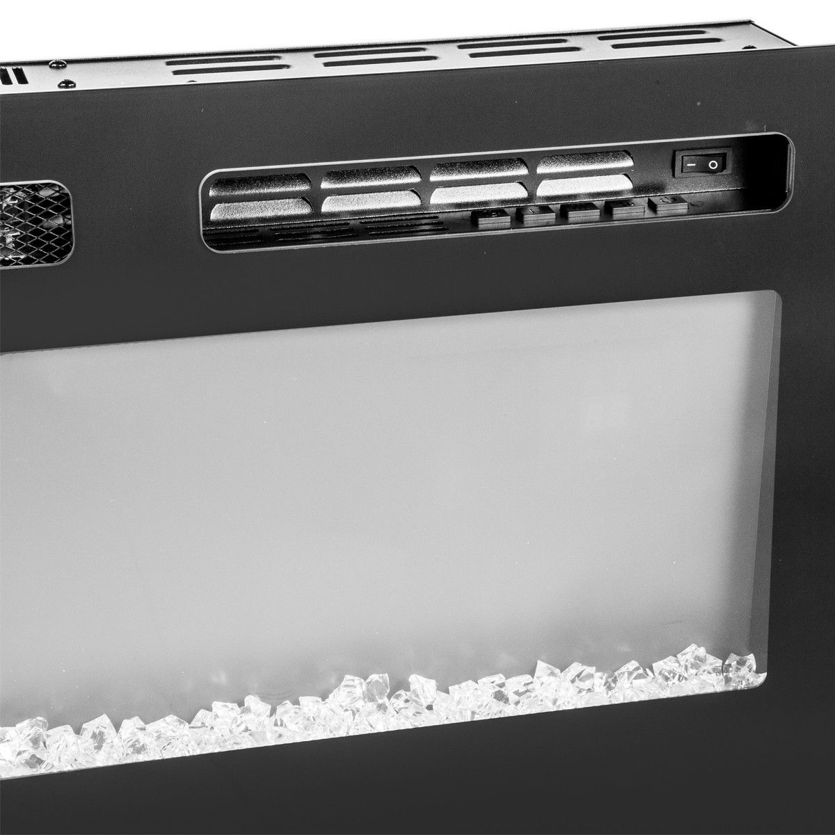 Electric Fireplace Recessed Insert / Wall Mount Standing Heat Remote Control