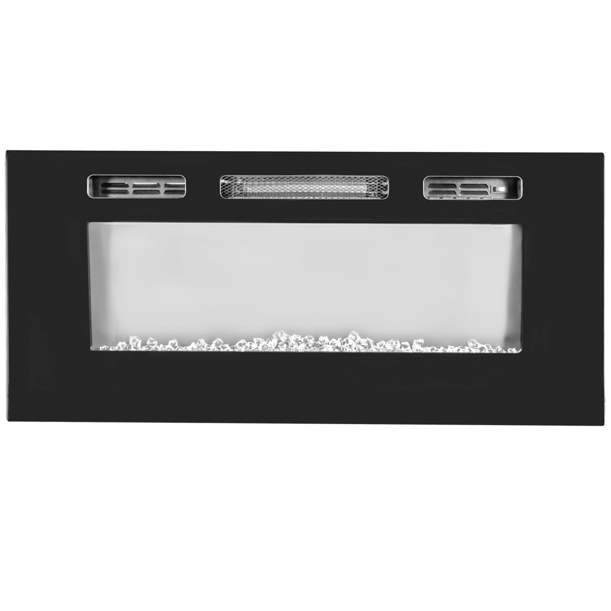 Electric Fireplace Recessed Insert / Wall Mount Standing Heat Remote Control