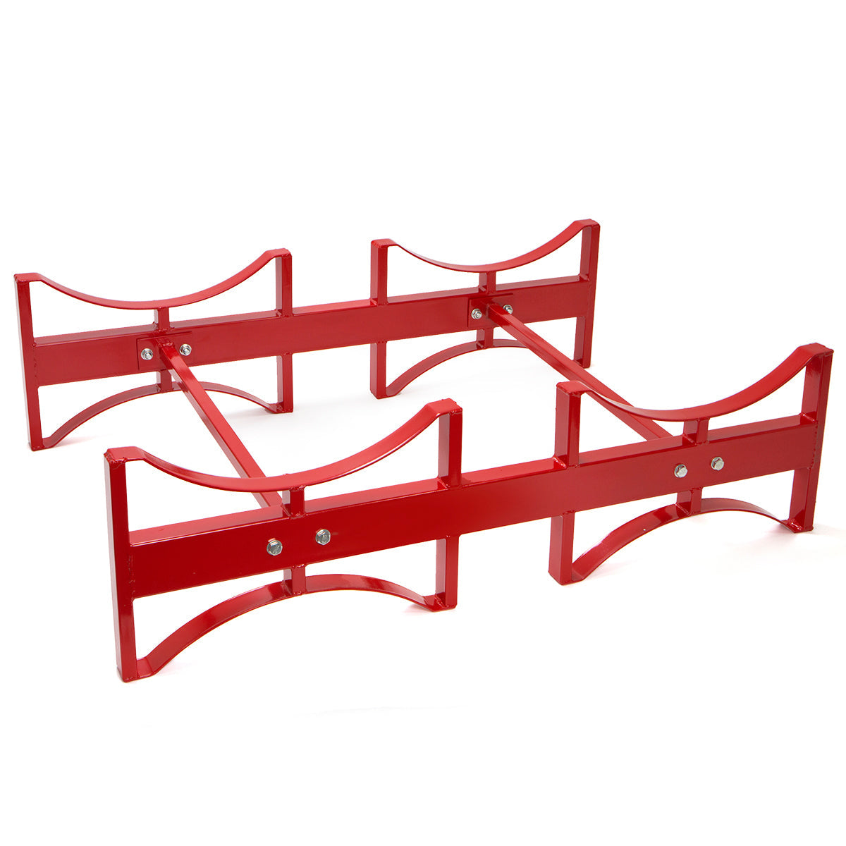XtremepowerUS 2-Drum Storage Rack for Steel Drum 55 Gallons 1800LB Load