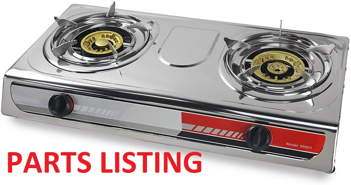 95501 STOVE TWO BURNER - STARK PARTS LISTING