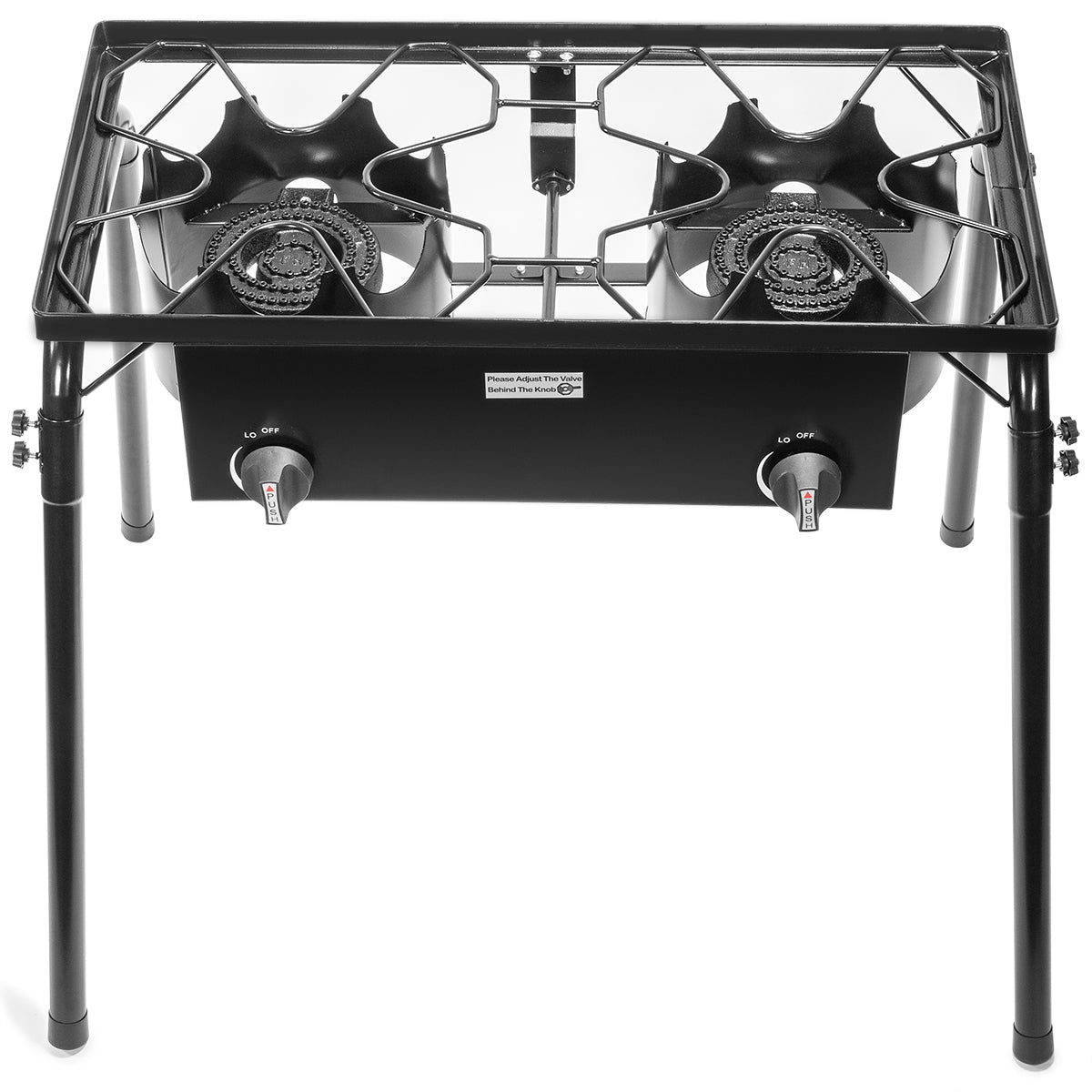 Barton 130,000 Dual Stove Gas Burner Detachable Leg Stand High-Pressure Regulator