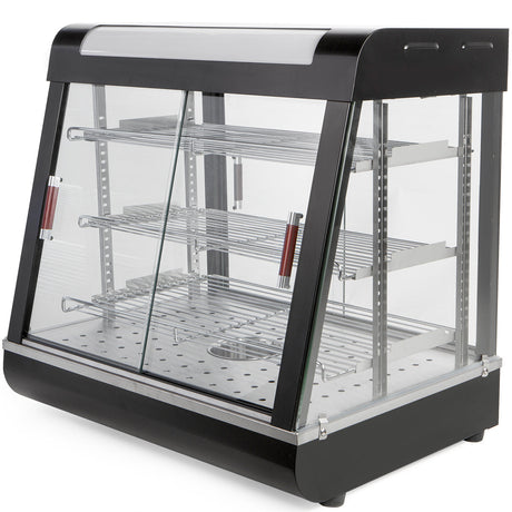 Ensue 27" Commercial Food Warmer Display 3-Tier Countertop Pizza Warmer 1200W