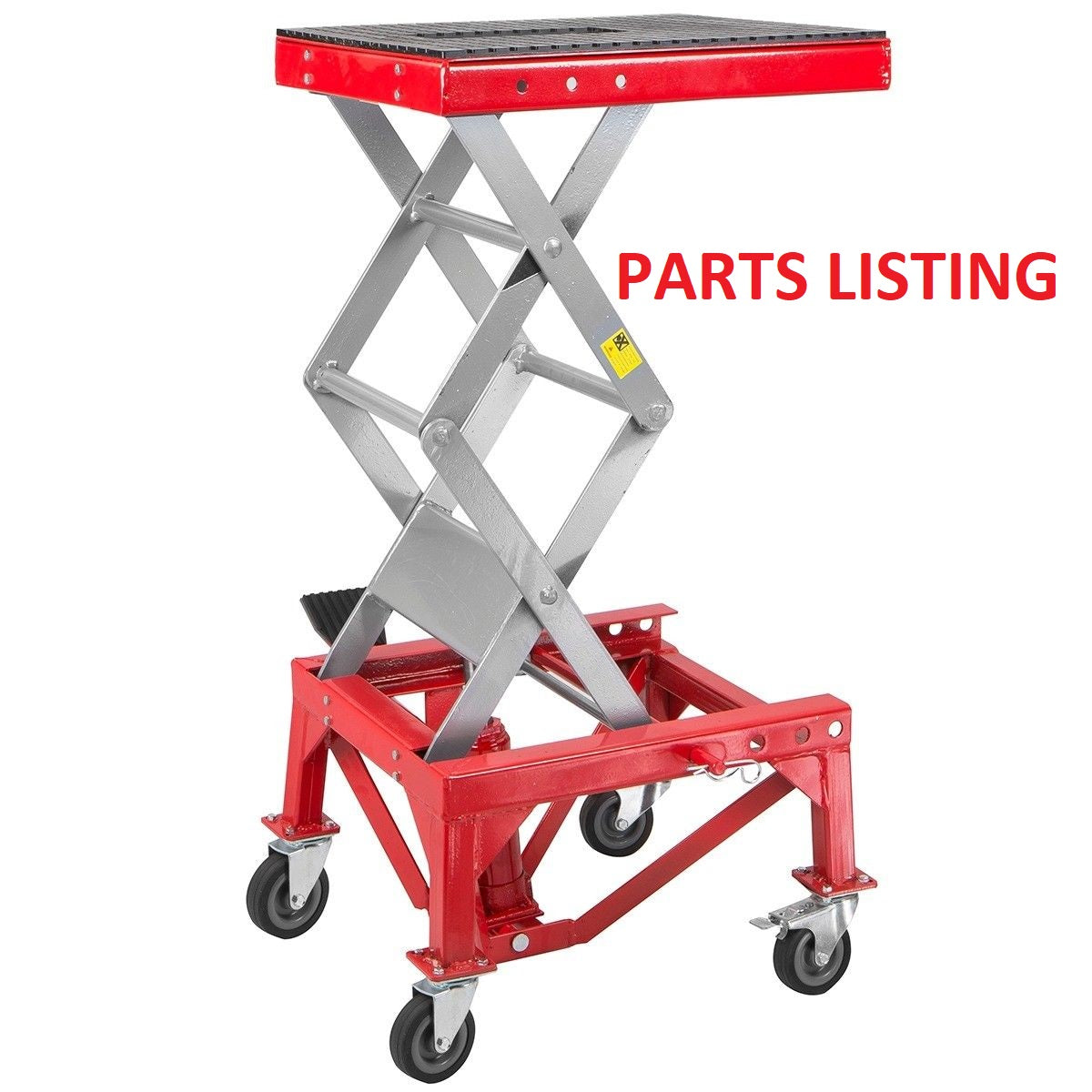 96061 Motorcycle Lift PARTS LISTING