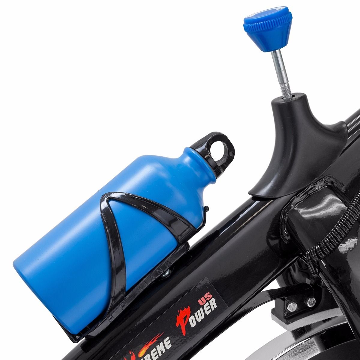 XtremepowerUS Cycling Bicycle LED Stationary Exercise Bike 22lbs Flywheel Trainer Fitness Bicycle Indoor Bike Workout