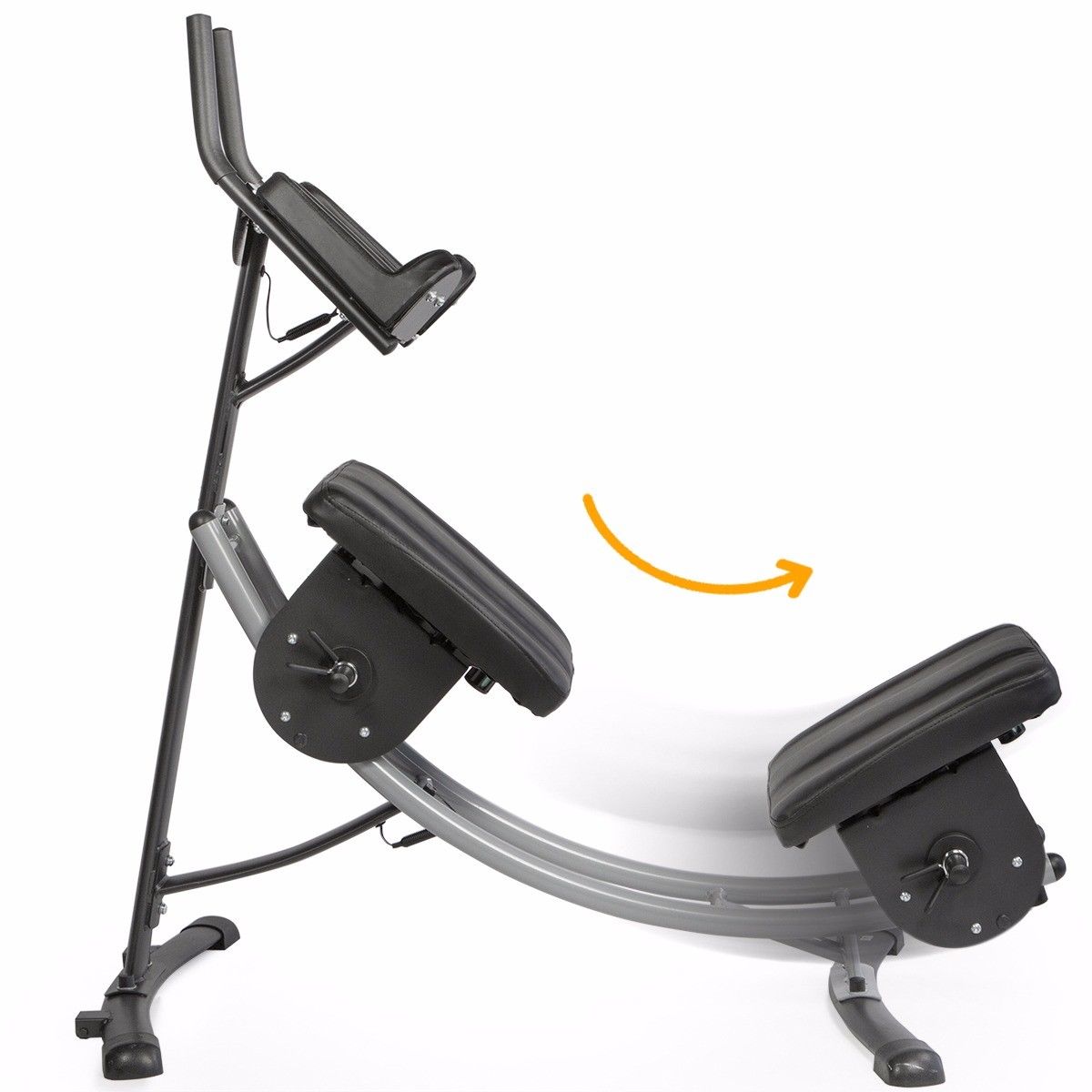 XtremepowerUS Abs Abdominal Exercise Machine Ab Work Out Crunch Roller Fitness