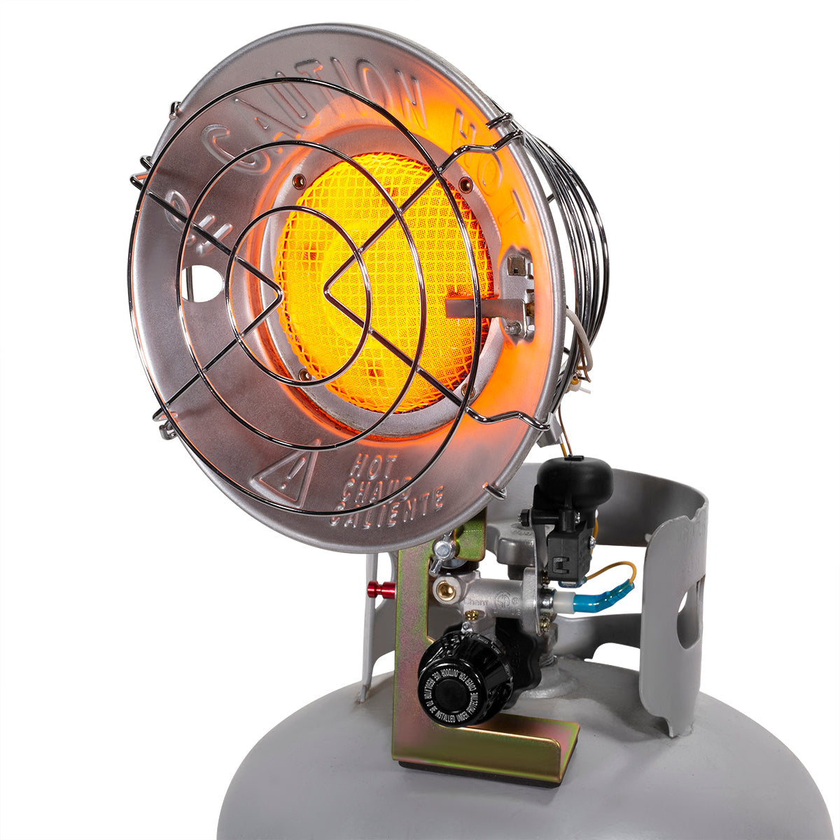 XtremepowerUS Tank Top Heater Propane 15K/30K BTU Variable Heater Dual Burner