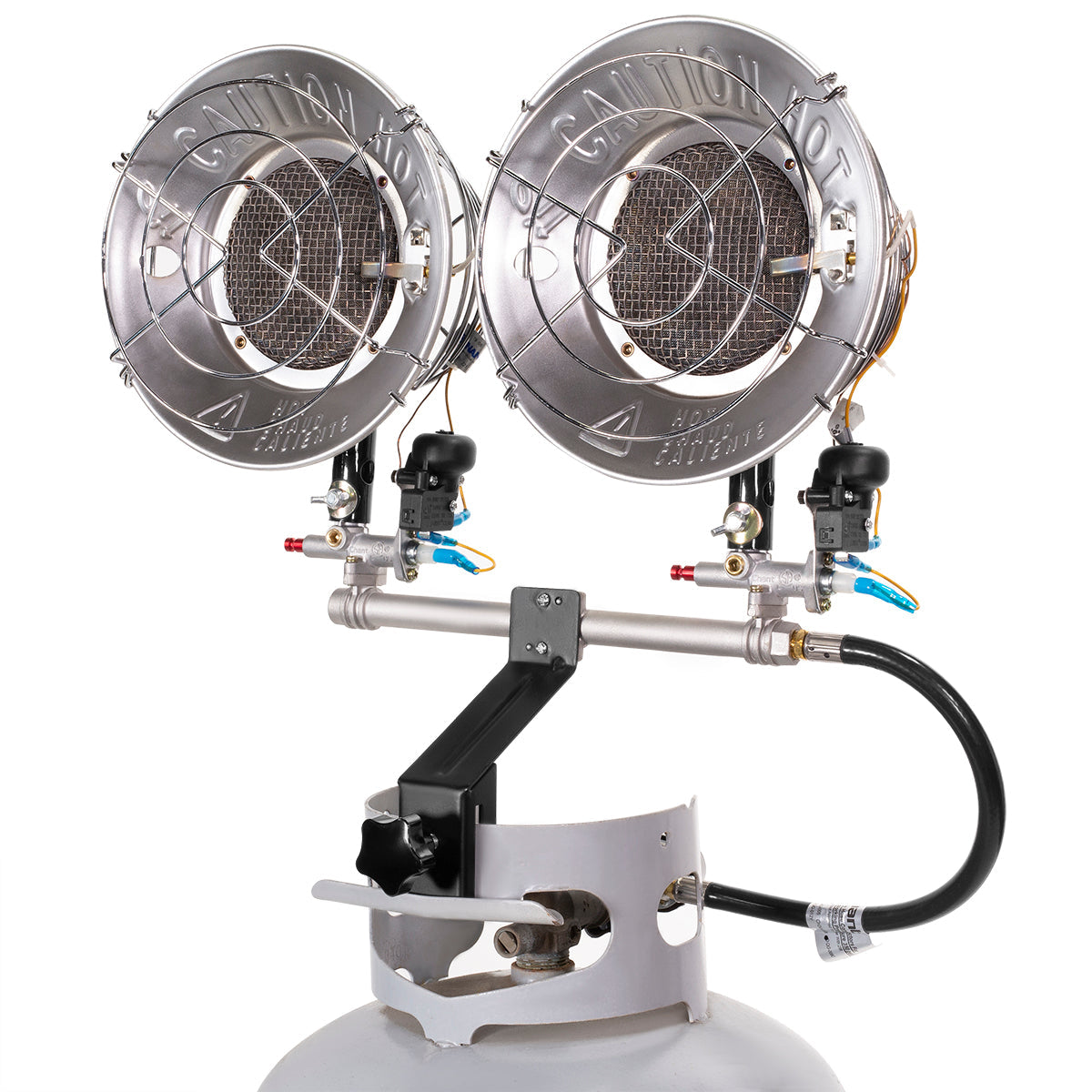 XtremepowerUS Tank Top Heater Propane 30,000 BTU Variable Heater Dual Burner