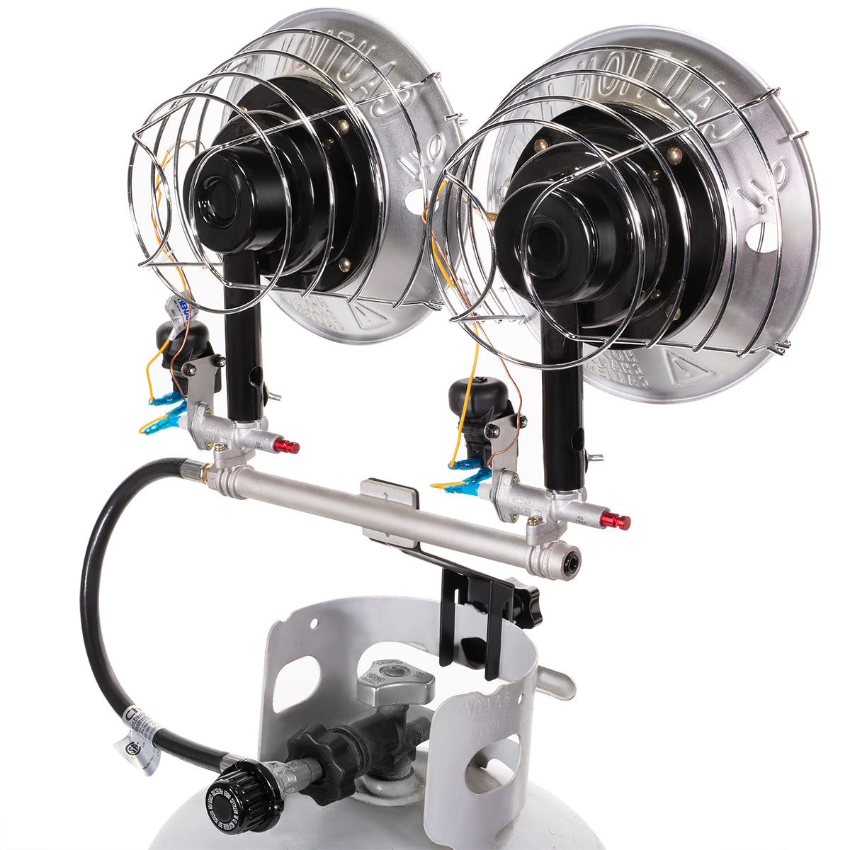 XtremepowerUS Tank Top Heater Propane 30,000 BTU Variable Heater Dual Burner