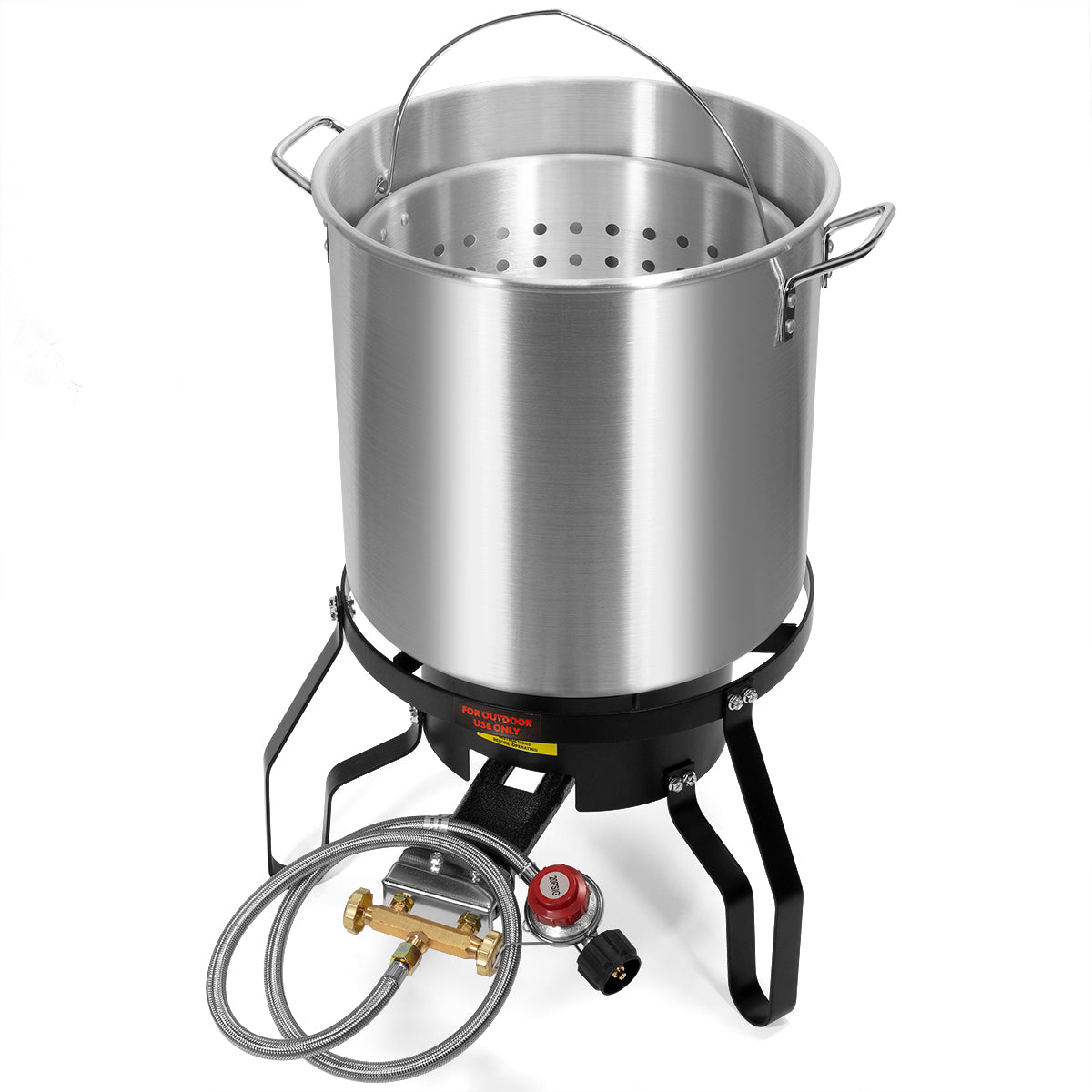 Barton Outdoor 64 Quart Fly Boil Deep Fryer 100,000 BTU Propane Stove Burner Set