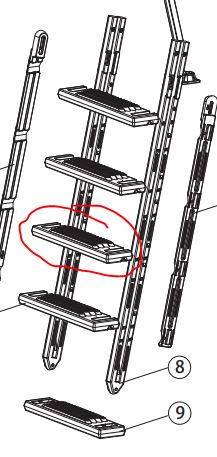 P75129 Step x1 (middle steps, one step only)