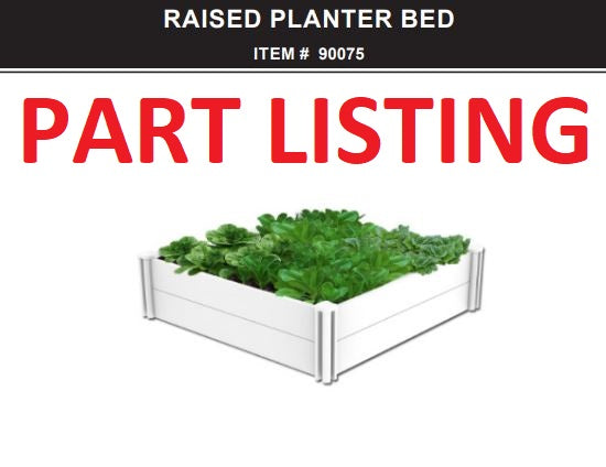90075 PLANTER RAISED BED WHITE - BARTON PARTS LISTING