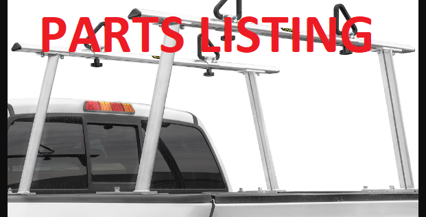 26507 RACK ALUMINUM UNIVERSAL 1000 LBS PARTS LISTING