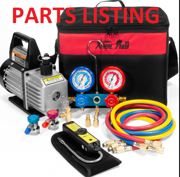 71098 1/3HP Vacuum Pump Combo PARTS LISTING