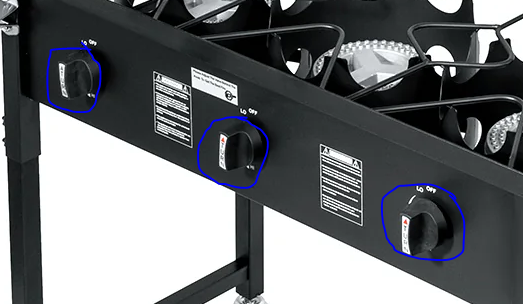 P95538 set of 3 knobs