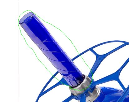 P75116 blue tube (outer extension pipe)