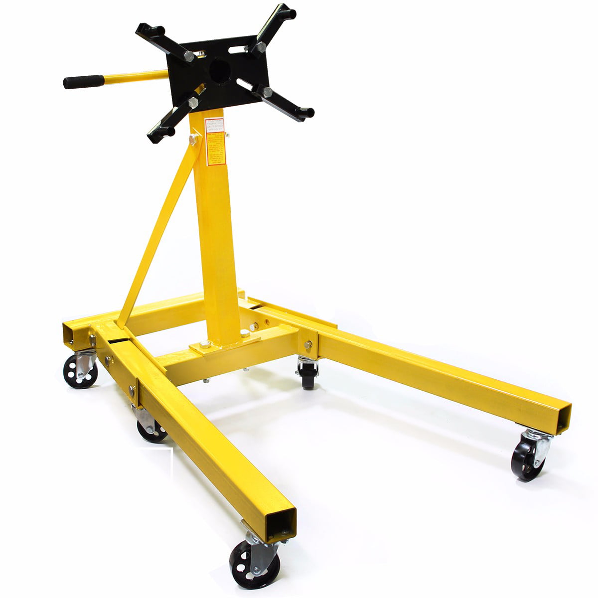 XtremepowerUS Engine Stand 2,000 lbs Folding Motor Hoist Dolly Mover Auto Repair